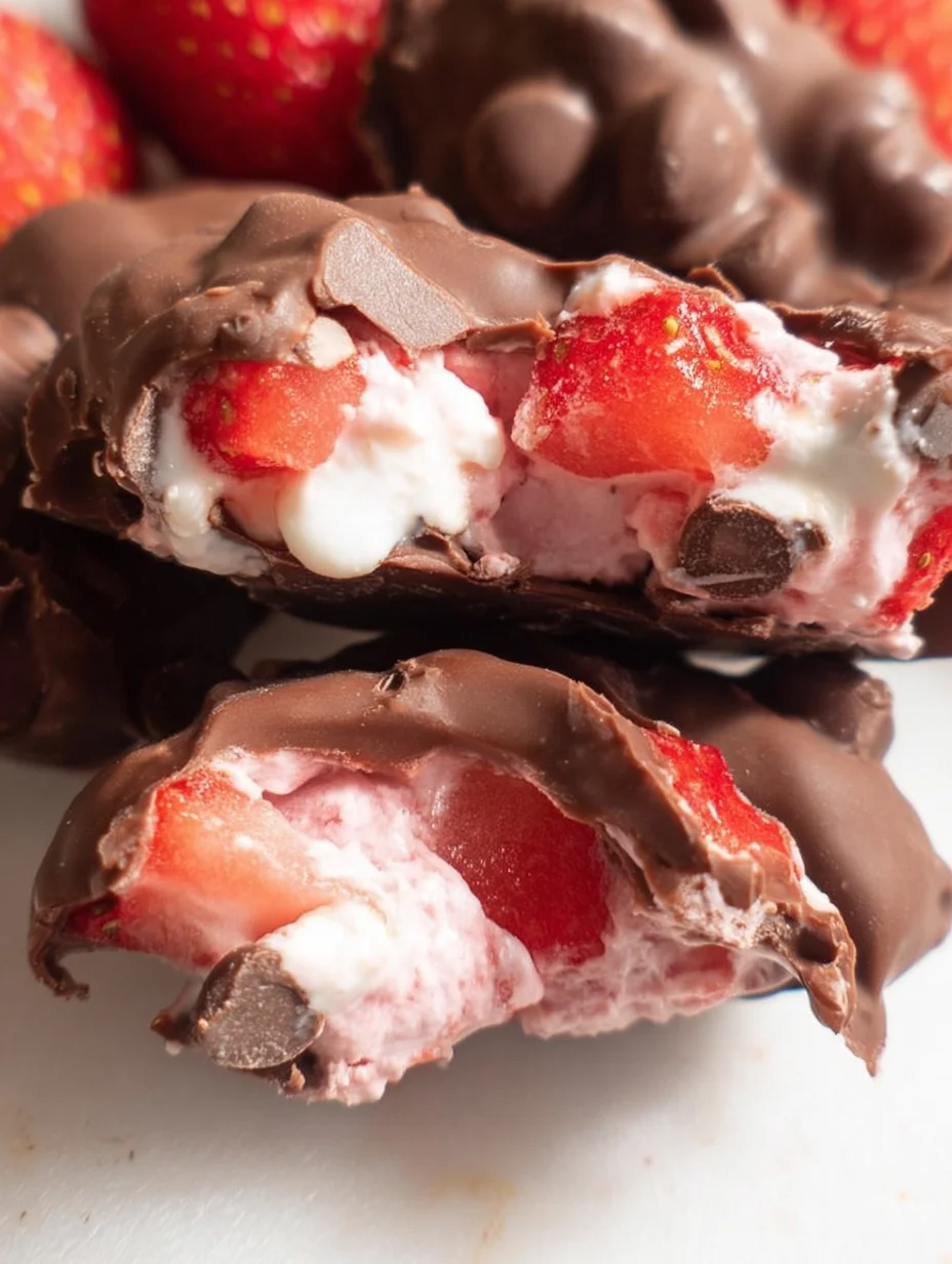 Chocolate Strawberry Yogurt Clusters