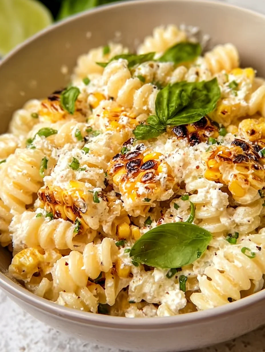Creamy Street Corn Pasta Salad