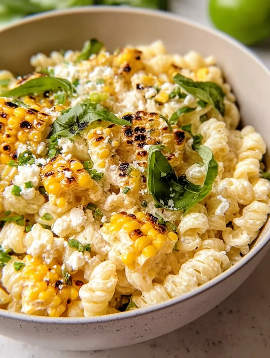 Creamy Street Corn Pasta Salad