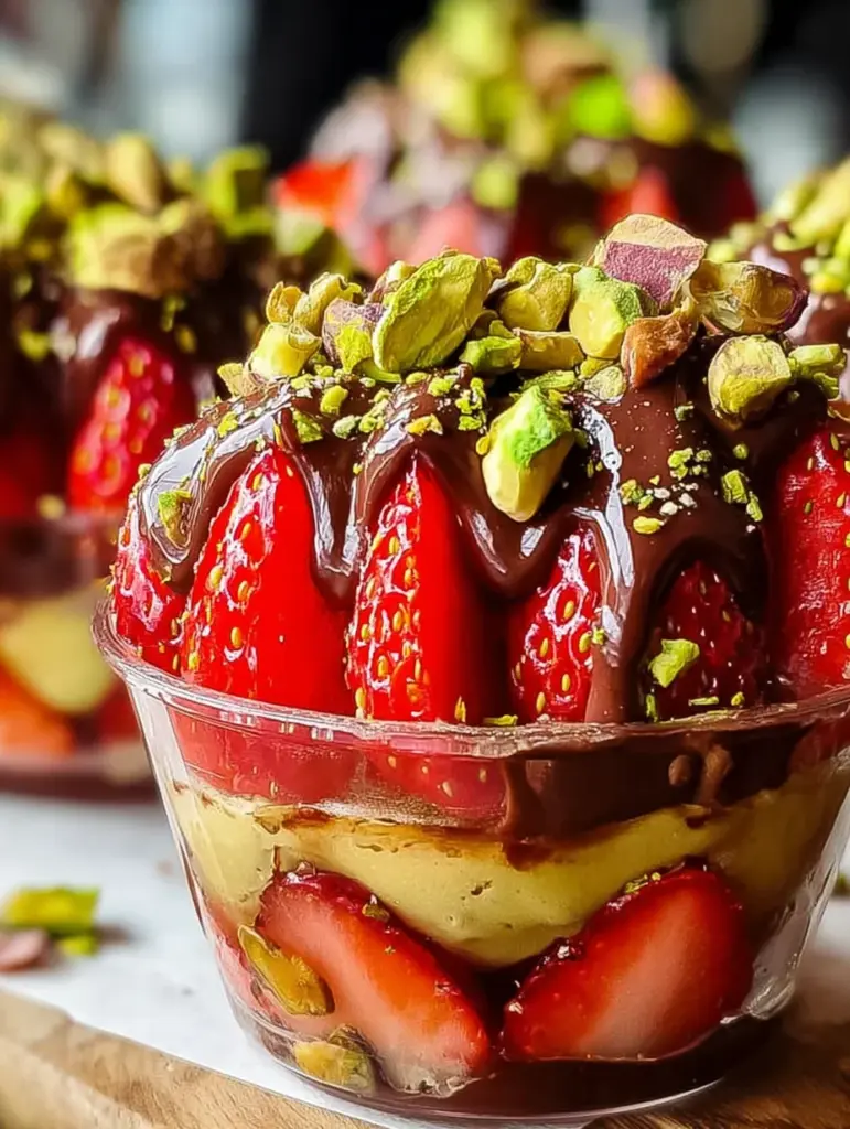Dubai Chocolate Strawberries
