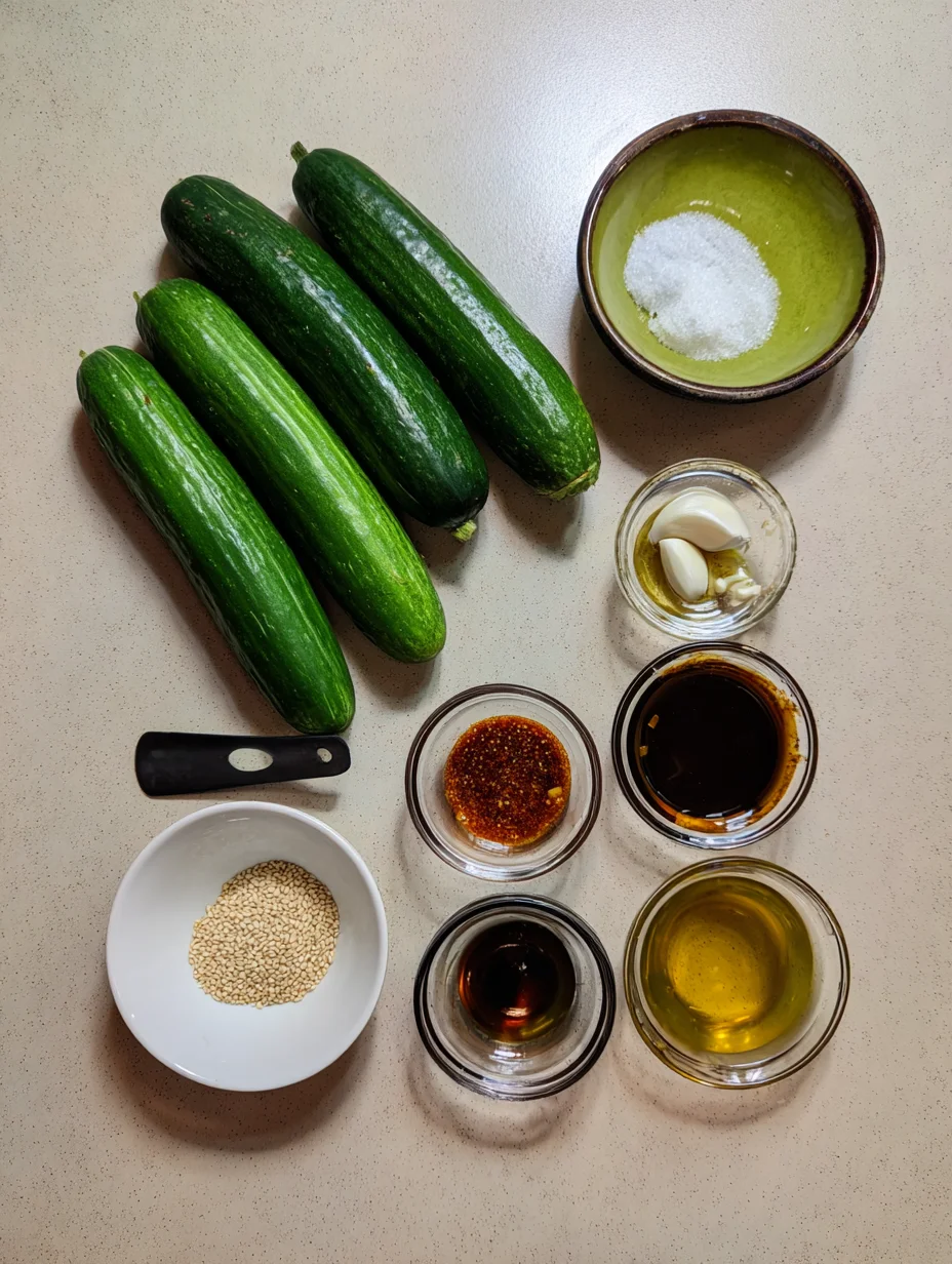 Easy Asian Cucumber Salad