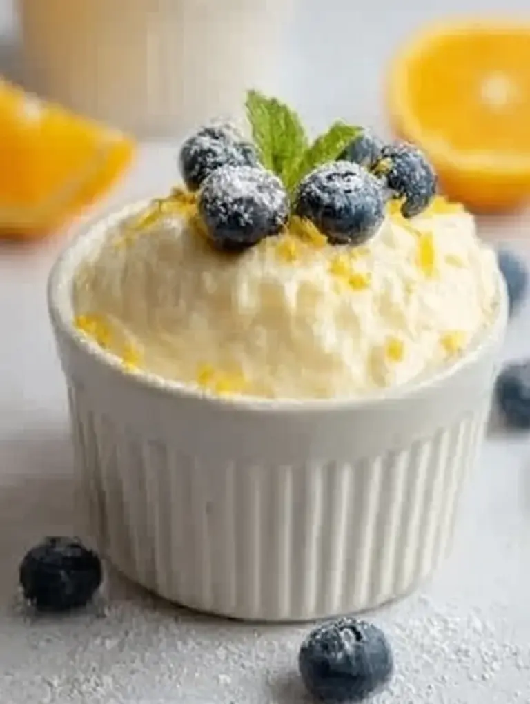 High Protein Lemon Cottage Cheese Pudding