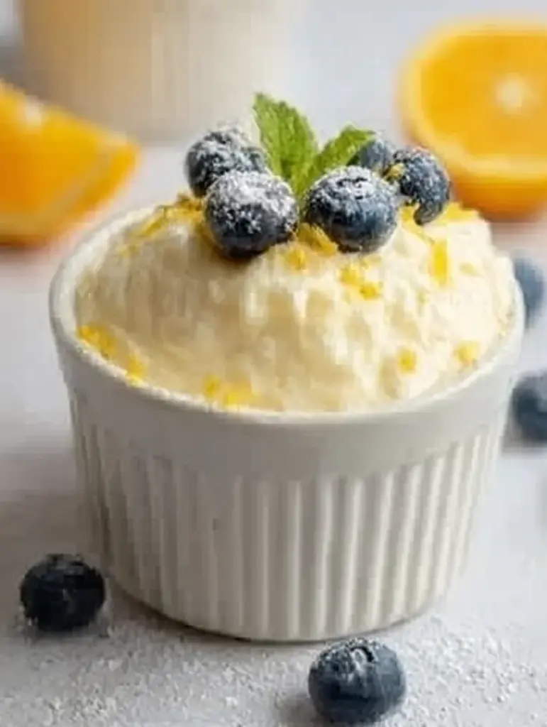 High Protein Lemon Cottage Cheese Pudding