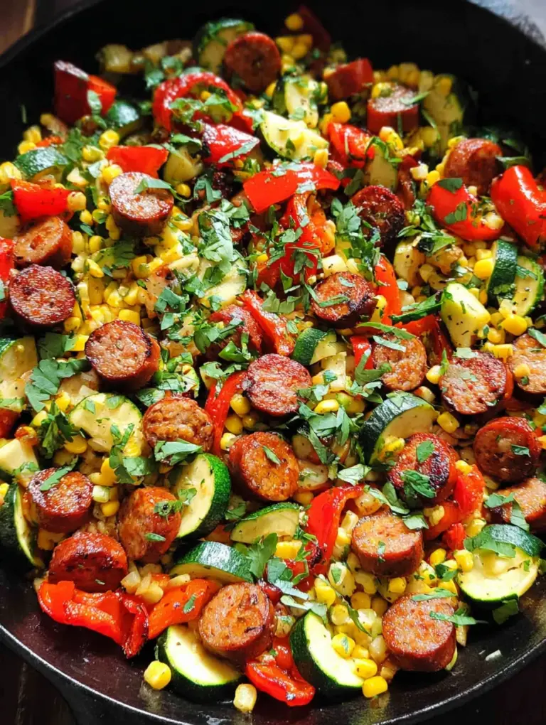 Sausage and Veggies Skillet