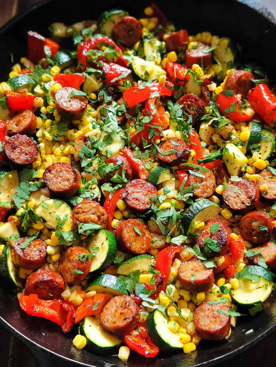 Sausage and Veggies Skillet