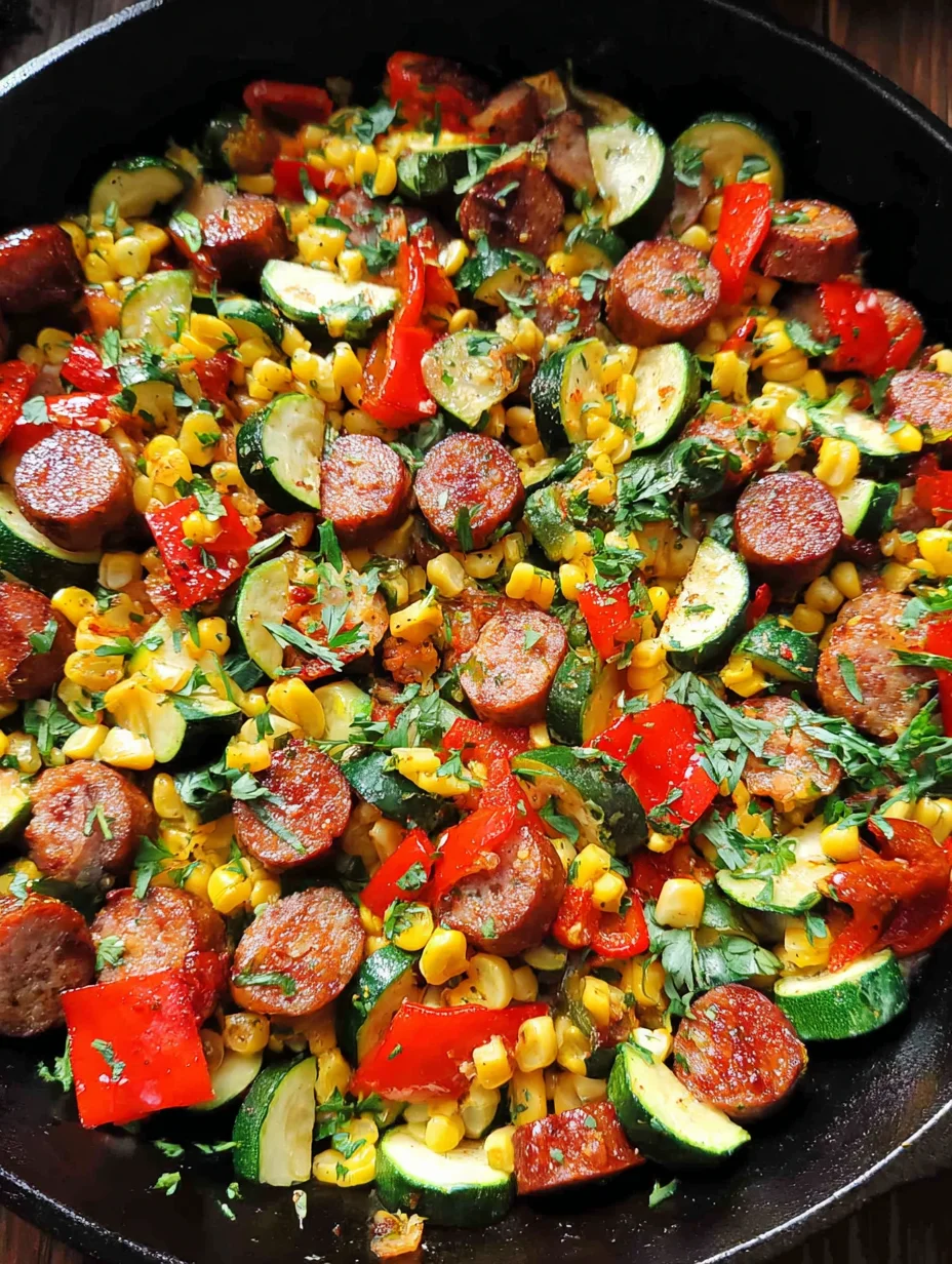 Sausage and Veggies Skillet