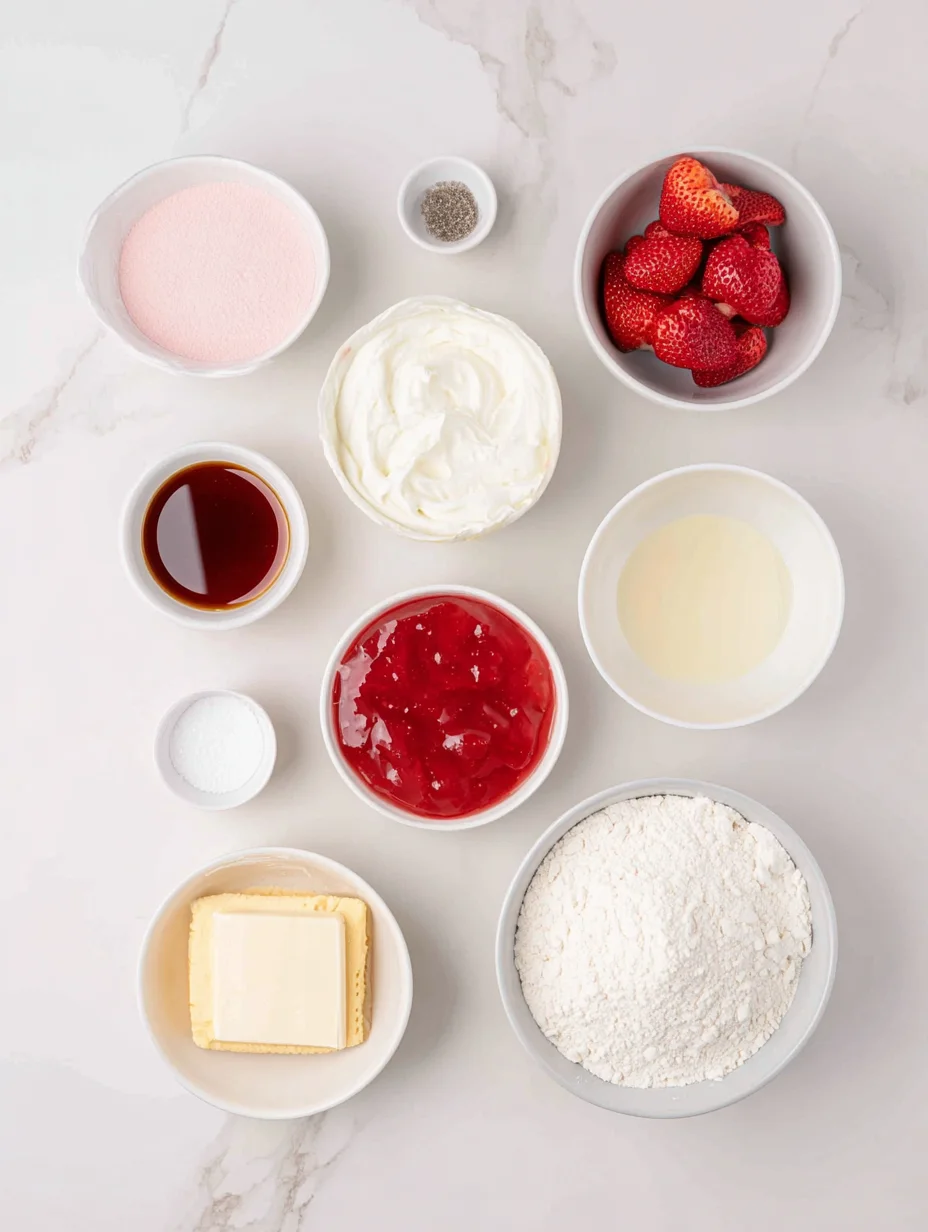 Strawberry Shortcake Freezer Pie
