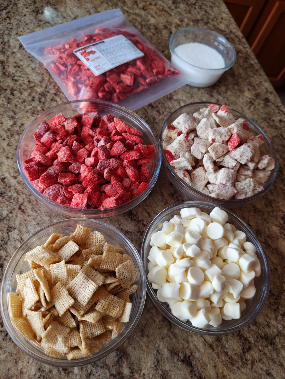 Strawberry Shortcake Puppy Chow