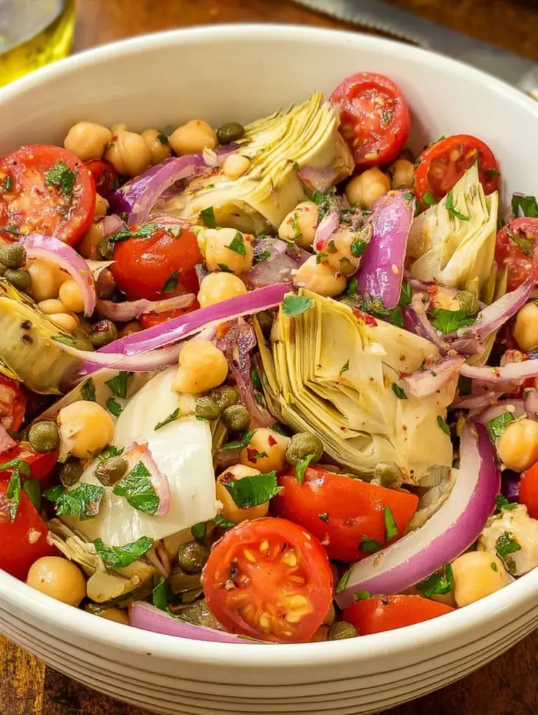 Tuscan Artichoke Tomato Salad